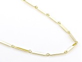 10k Yellow Gold Bar Link 20 Inch Necklace