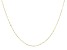 10k Yellow Gold Solid Valentino Station 18 Inch Necklace