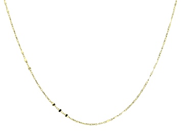 Picture of 10k Yellow Gold Solid Valentino Station 20 Inch Necklace