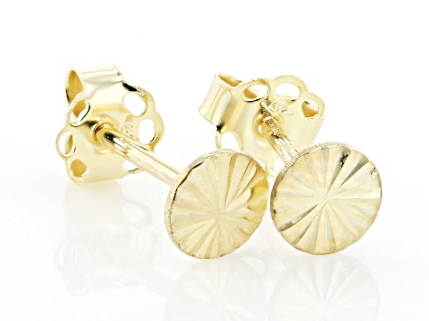 10k Yellow Gold Sunburst Stud Earrings