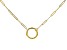 10k Yellow Gold 1.9mm Paperclip 18 Inch Chain With Hinged Circle Closure