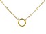 10k Yellow Gold 1.9mm Paperclip 20 Inch Chain With Hinged Circle Closure