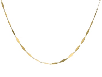 Picture of 10k Yellow Gold 3.2mm Kite Shaped Link 18 Inch Chain