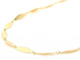 10k Yellow Gold 3.2mm Kite Shaped Link 18 Inch Chain