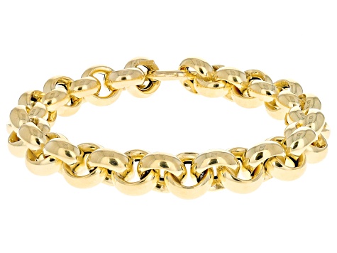 10k Yellow Gold Rolo Link Bracelet