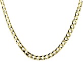 10k Yellow Gold 4.5mm High Polished Curb 18 Inch Chain