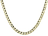 10k Yellow Gold 4.5mm High Polished Curb 20 Inch Chain