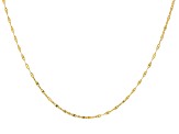 10k Yellow Gold 1.8mm Twisted Diamond-Cut Valentino 20 Inch Chain