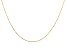 10k Yellow Gold 1mm Diamond-Cut Cube Link 20 Inch Chain