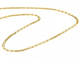10k Yellow Gold 2.3mm 6+6 Flat Solid Figaro 20 Inch Chain