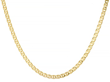 Picture of 10k Yellow Gold 3mm Solid Mariner 20 Inch Chain