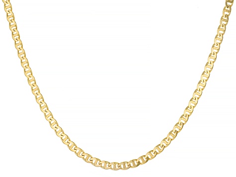 10k Yellow Gold 3mm Solid Mariner 20 Inch Chain