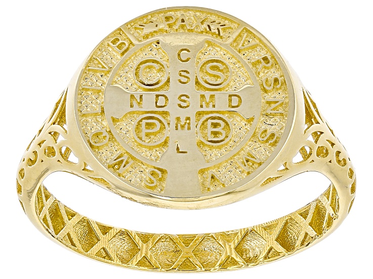 10k Yellow Gold St. Benedict Ring - AU2067 | JTV