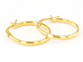 Splendido Oro™ Divino 14k Yellow Gold With a Sterling Silver Core 3/4" Hoop Earrings