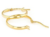 Splendido Oro™ Divino 14k Yellow Gold With a Sterling Silver Core 3/4" Hoop Earrings