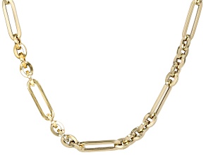 10k Yellow Gold Figaro Paperclip 20 Inch Chain