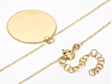 10k Yellow Gold Medusa Design Pendant Cable Link 18 Inch Necklace