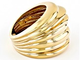 14k Yellow Gold High Polished Wave Design Ring