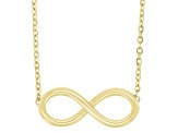 10k Yellow Gold Infinity Pendant 18 Inch Necklace