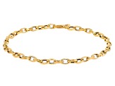 10k Yellow Gold 3mm Torchon Box Link Bracelet