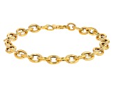 10k Yellow Gold 7mm Rolo Link Bracelet