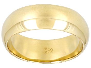 Picture of 10k Yellow Gold 7mm Comfort Fit High Polished Band Ring