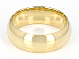 10k Yellow Gold 7mm Comfort Fit High Polished Band Ring