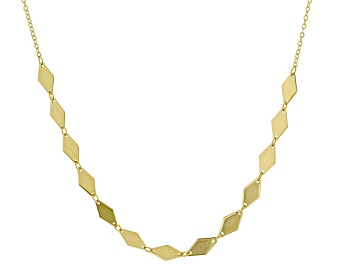 Picture of 10k Yellow Gold Rolo & Kite Shaped Link 18 Inch Necklace