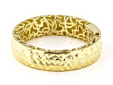 10k Yellow Gold Diamond-Cut Band Ring