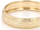 10k Yellow Gold 4.5mm Satin Textured Band Ring