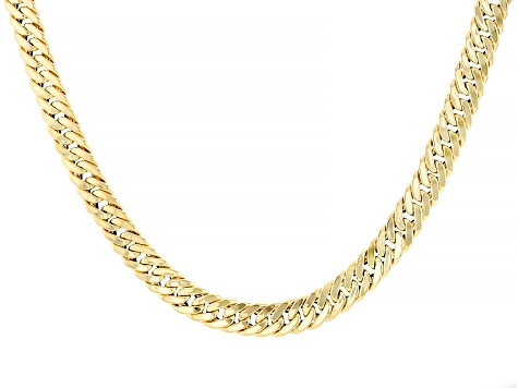 10k Yellow Gold 6mm Marquise 20 Inch Chain