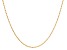 18k Yellow Gold 1.6mm Solid Diamond-Cut Rope 20 Inch Chain