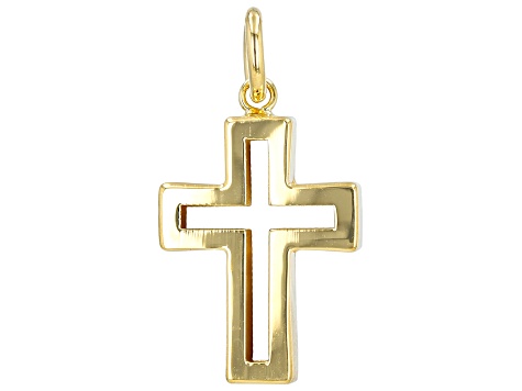 14k Yellow Gold Cross Pendant