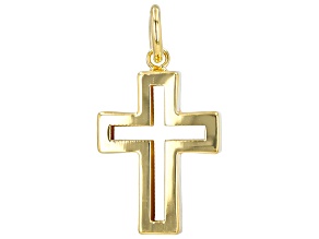 Stefano Oro 14k Yellow Gold Cross Pendant