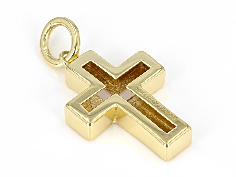 14k Yellow Gold Cross Pendant AU2131 JTV