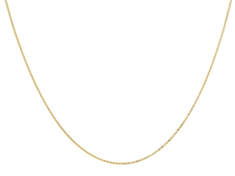 14k Yellow Gold 1mm Solid Wheat 20 Inch Chain - AU2145B | JTV.com