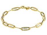 10k Yellow Gold 5.7mm Mirror Link Bracelet