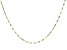 10k Yellow Gold 2.2mm Solid Clover 18 Inch Chain