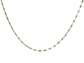 10k Yellow Gold 2.2mm Solid Clover 22 Inch Chain