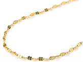 10k Yellow Gold 2.2mm Solid Clover 22 Inch Chain