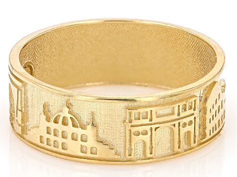 10k Yellow Gold 6.5mm Rome Band Ring