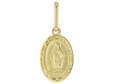 10k Yellow Gold Holy Mary Design Pendant