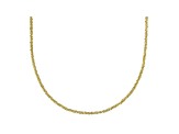 14k Yellow Gold Criss Cross 20 inch Chain Necklace