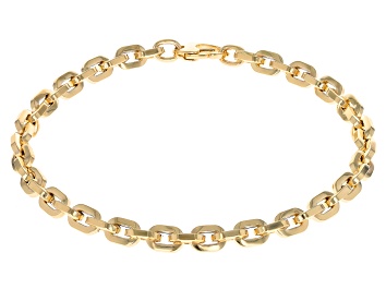 Picture of 14k Yellow Gold 5mm Solid Square Link Bracelet