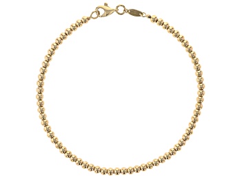Picture of 14k Yellow Gold 3mm Bead Link Bracelet