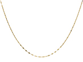 18k Yellow Gold 1.5mm Solid Valentino 18 Inch Chain