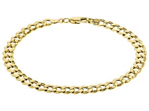 10k Yellow Gold 6mm Curb Link Bracelet