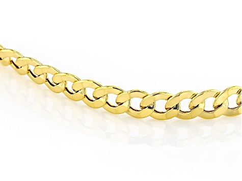 10k Yellow Gold 6mm Curb Link Bracelet