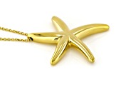 14k Yellow Gold Starfish 20 Inch Necklace