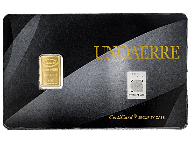 24k Yellow Gold 2g Ingot In Blister Pack - AU2301 | JTV